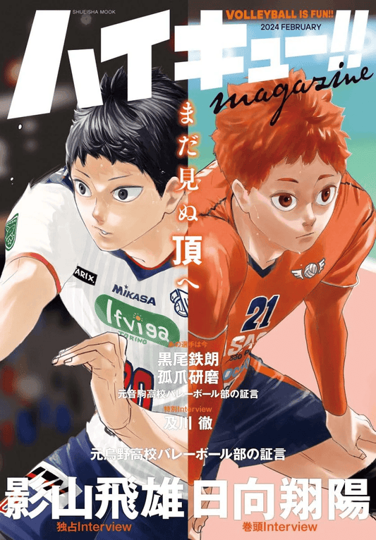 Haikyu!! Magazine 2024 FEBRUARY w/ Two Stickers and Folded Poster (Shueisha Mook)